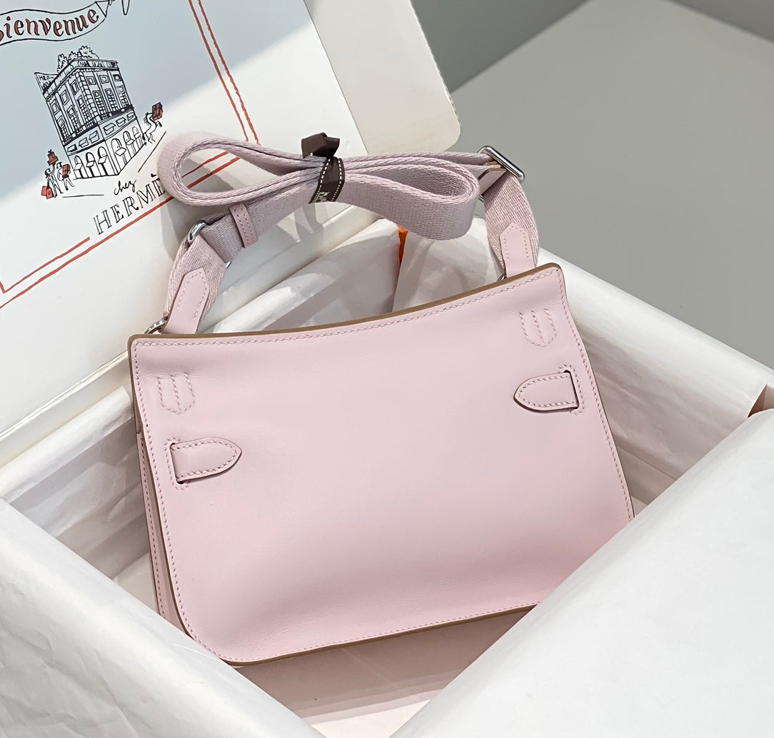 Bolsa Couro Estruturada Mauve Tira Ajustável