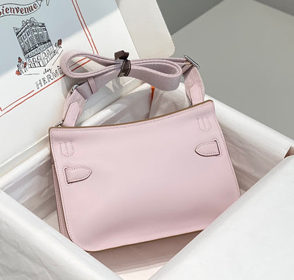 Bolsa Couro Estruturada Mauve Tira Ajustável