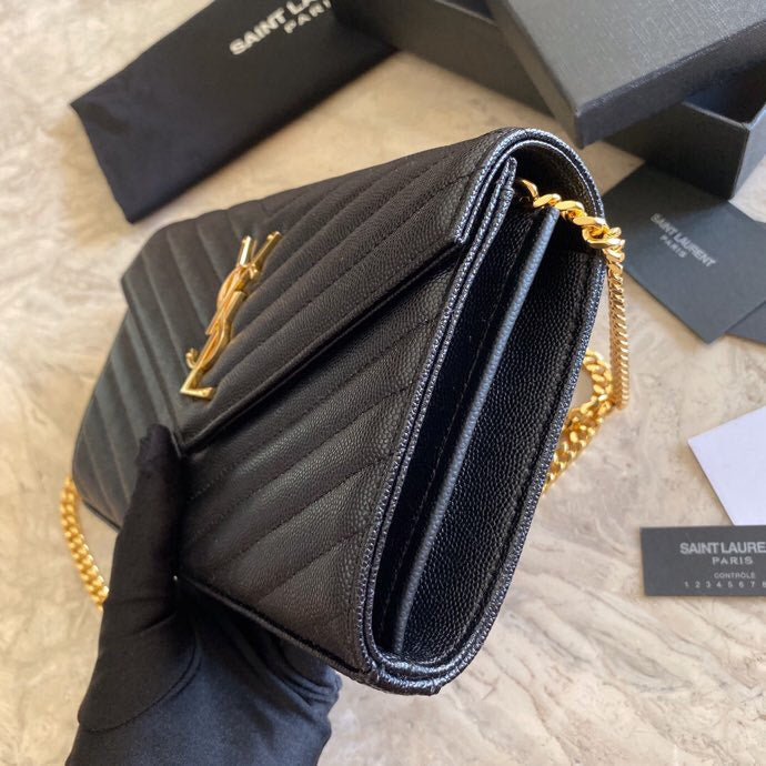 Bolsa Shoulder Couro Preto