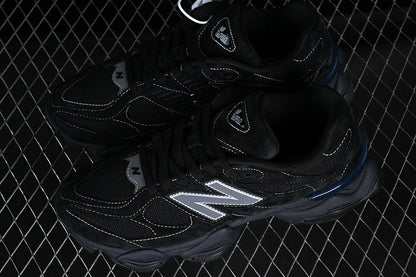 Tênis Runner Malha Preto Cinza e Branco