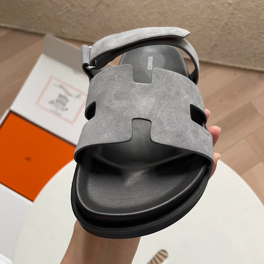 Hermès Chypre Suede - Cinza