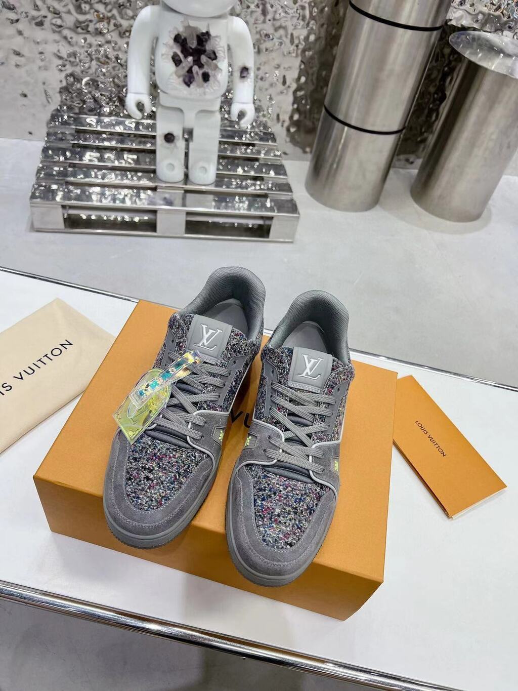 Tênis Casual Cinza Multicolorido