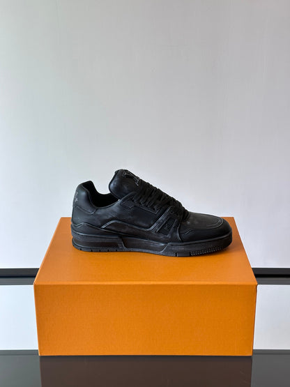 Tênis Casual Couro Preto