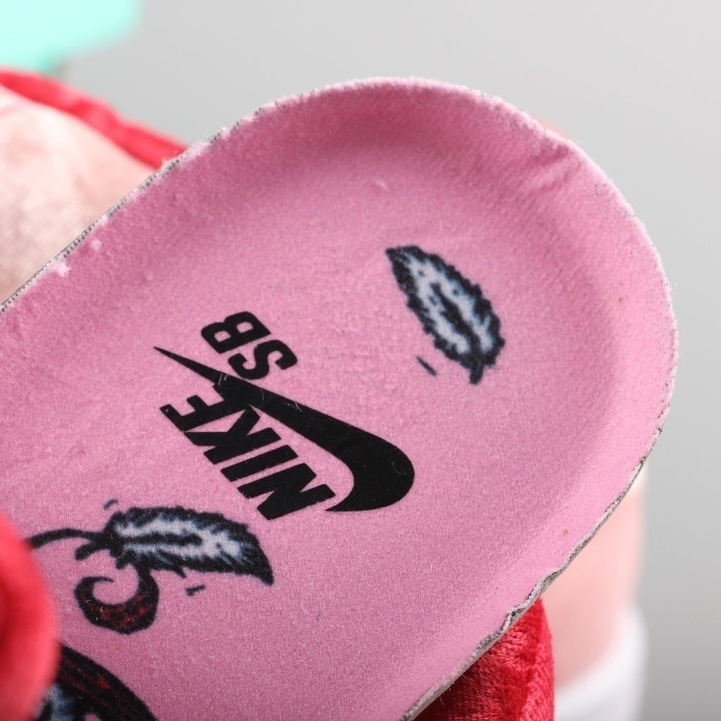 Tênis Cano Baixo Skate Couro Rosa Padrão Corações