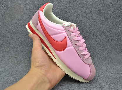 Tênis Couro Rosa Clássico Cano Baixo