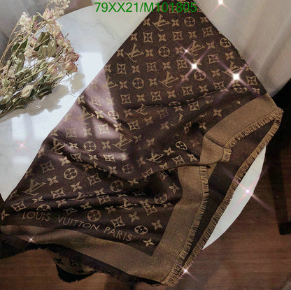 Pashmina Xale Padrão Monograma Geométrico