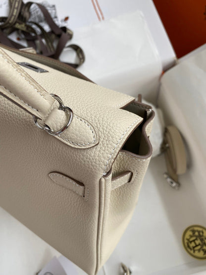 Bolsa Couro Off-Branco