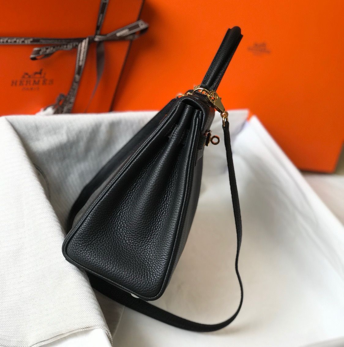Bolsa Couro Preto