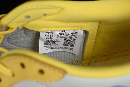 Tênis Cano Baixo Couro Amarelo Canário Detalhe Contrastante