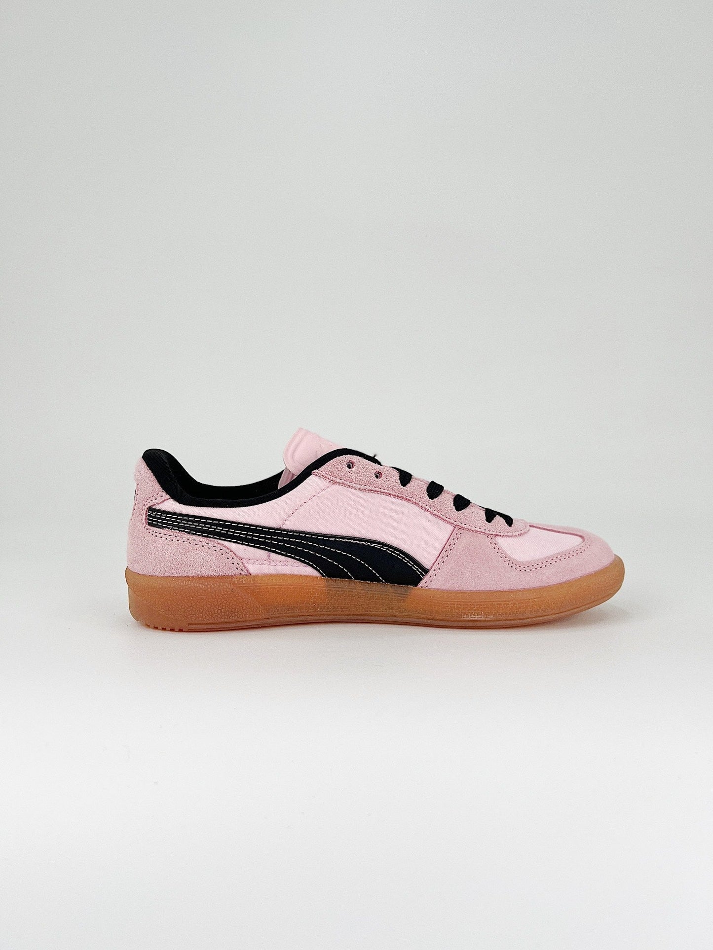 Tênis Couro Branco Rosa Pink Detalhe Preto