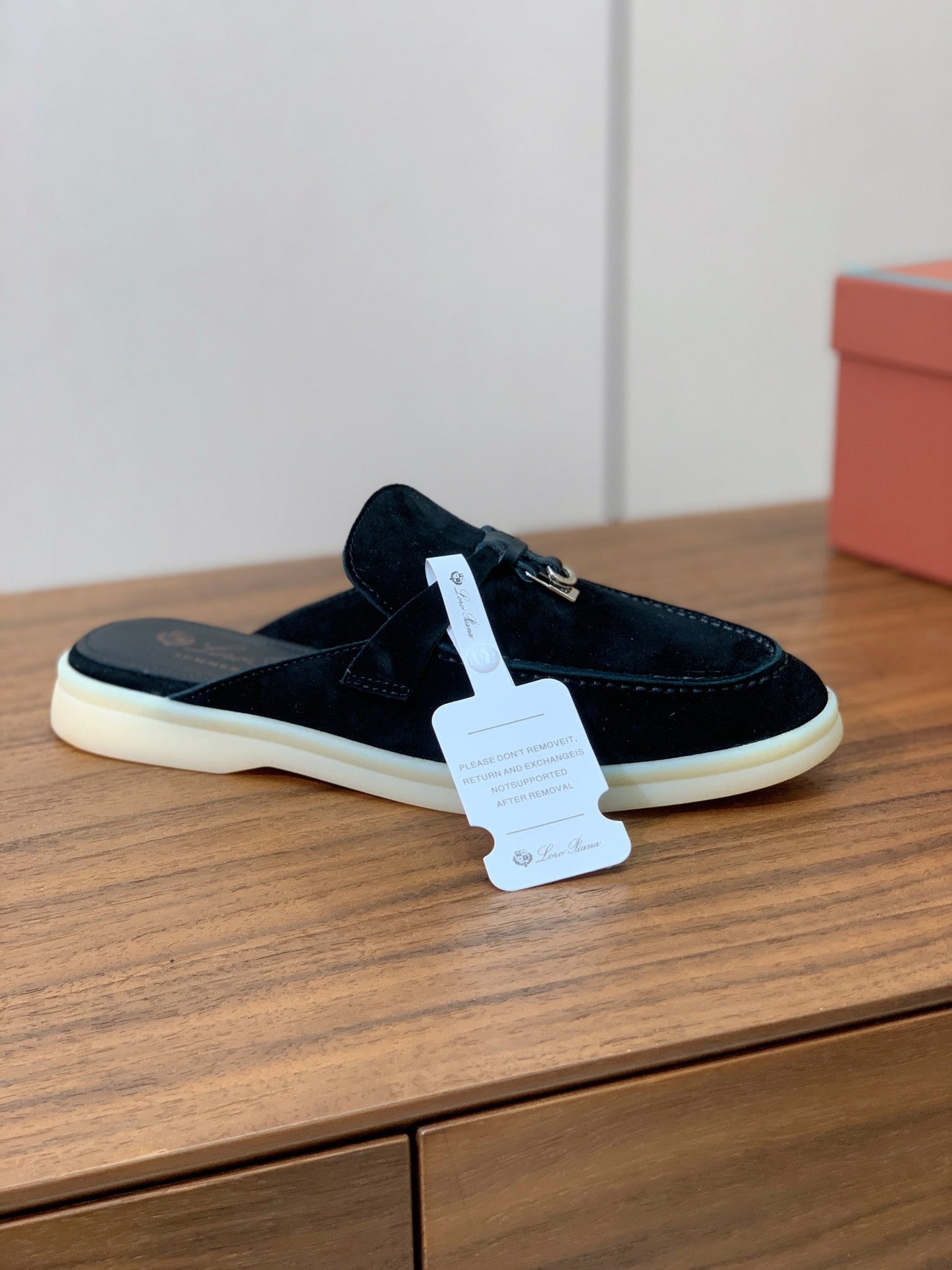 Mule Couro Casual Marrom Claro