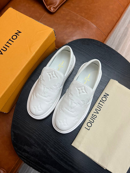 Tênis Slip-On Couro Branco