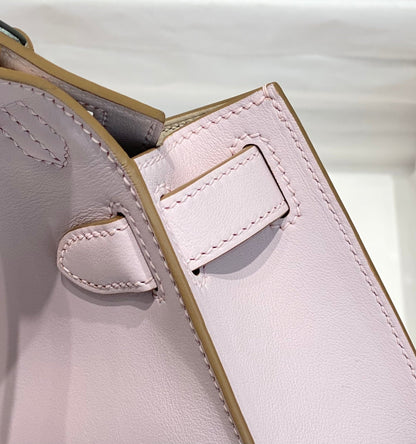 Bolsa Couro Estruturada Mauve Tira Ajustável