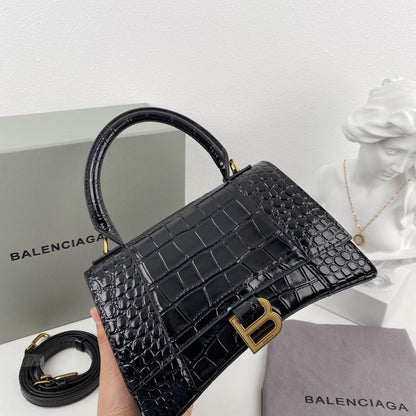 Bolsa Satchel Couro Cinza Corpo Estruturado XS