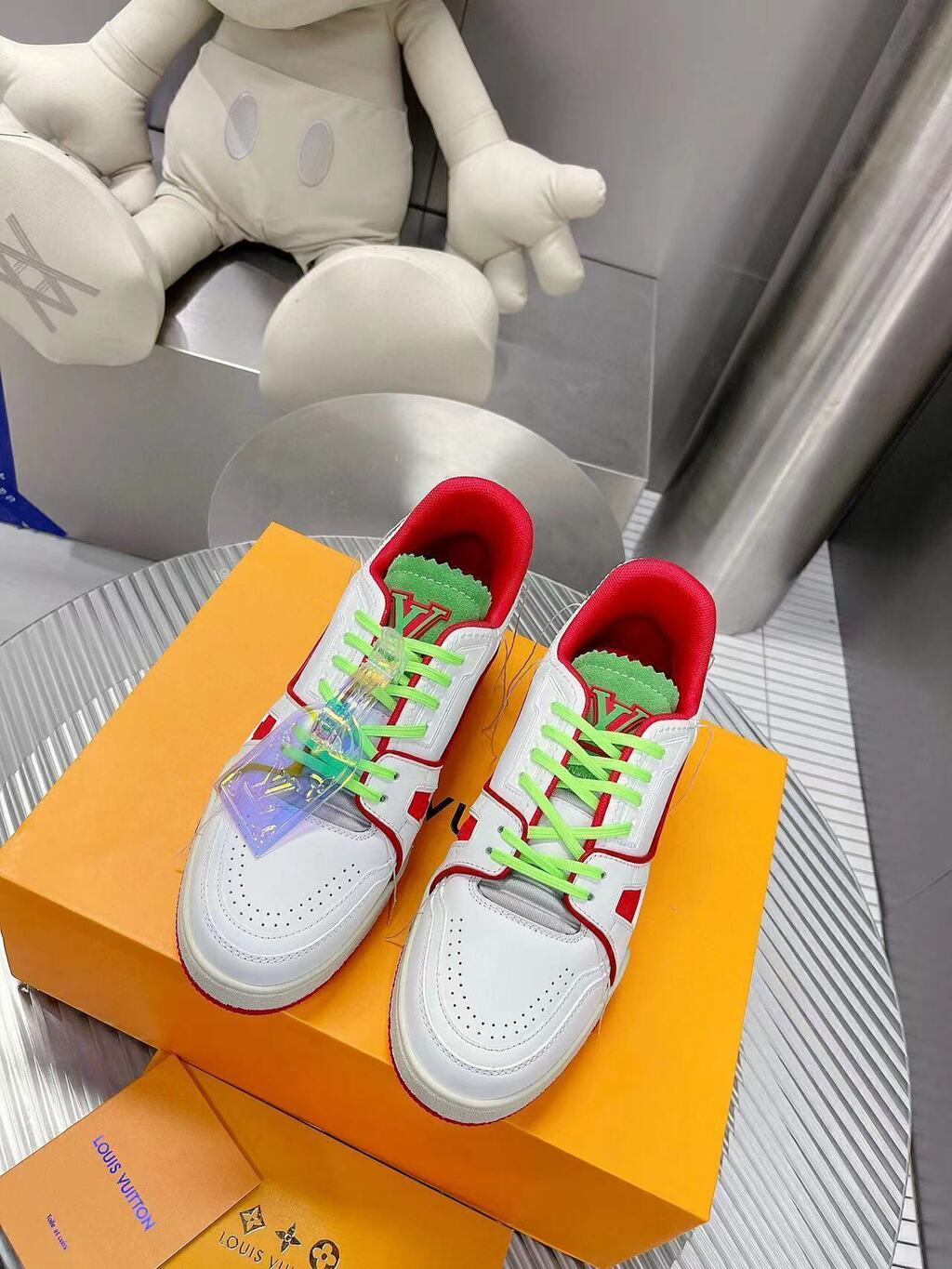 Tênis Casual Vermelho Neon