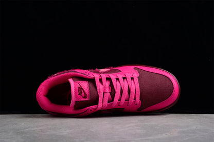 Tênis Cano Baixo Couro Rosa Detalhe Branco