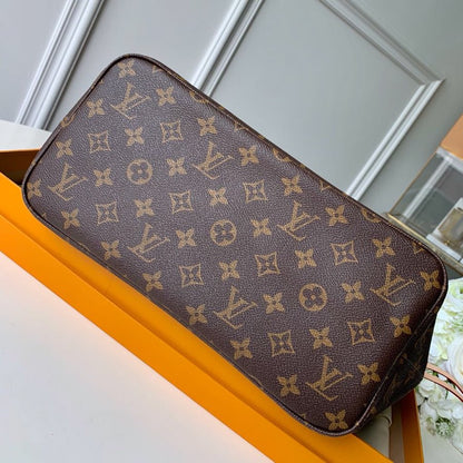 Bolsa Tote Couro Reversível Marrom e Bege com Alças Compridas