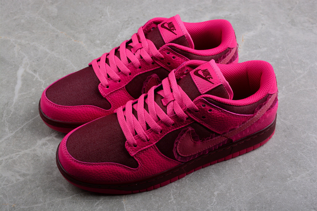 Tênis Cano Baixo Couro Rosa Detalhe Branco