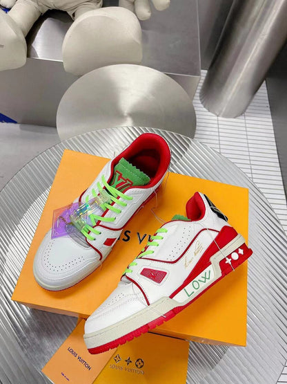 Tênis Casual Vermelho Neon