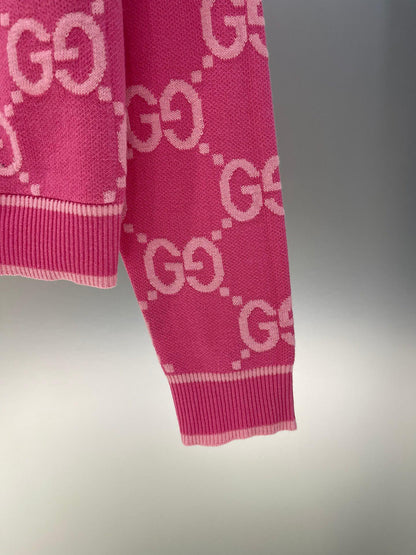 Cardigan Lã Rosa com Botões