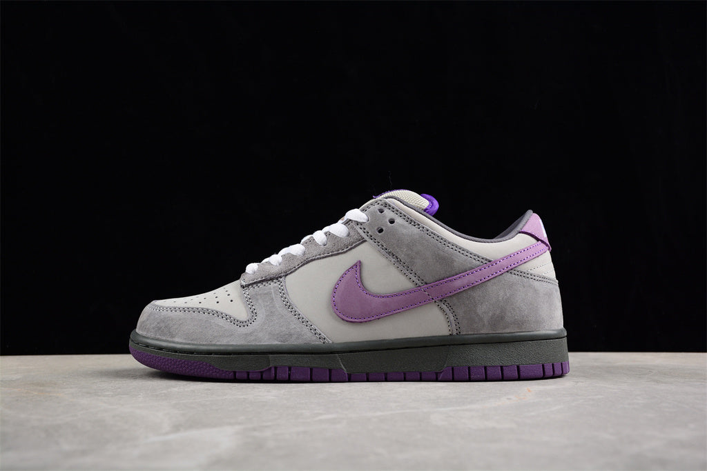 Tênis Cano Baixo Couro Roxo Detalhe Pombo