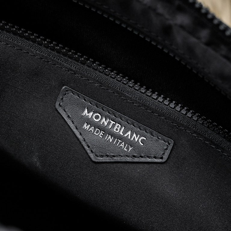 Mochila Messenger Couro Preta Estruturada