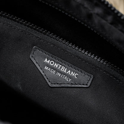 Mochila Messenger Couro Preta Estruturada