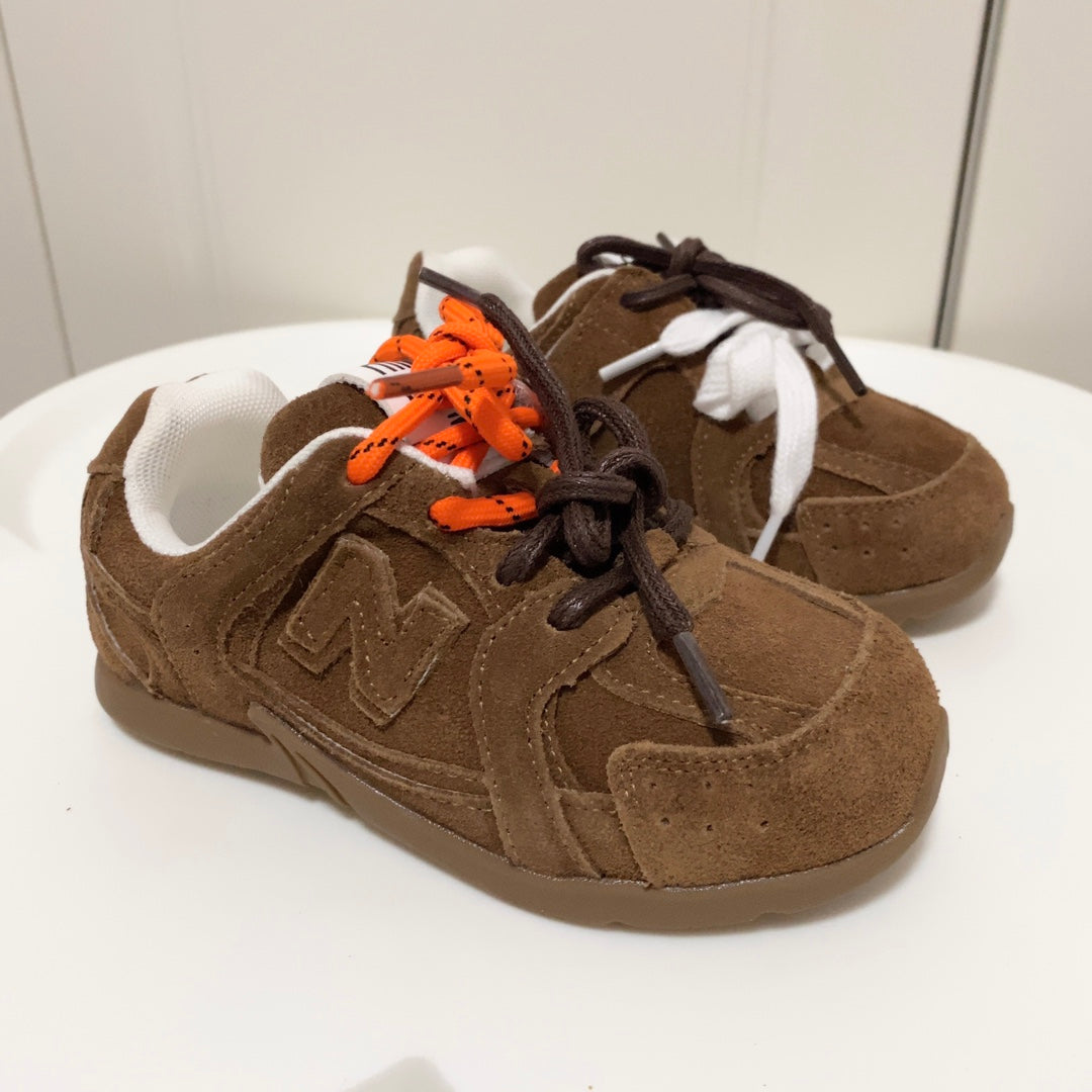 Tênis Infantil Runner Marrom Detalhe Lateral