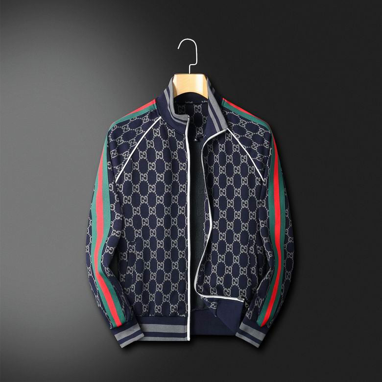 Moletom Jacquard Padrão Monograma Geométrico