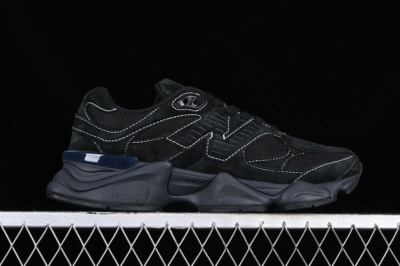 Tênis Runner Malha Preto Cinza e Branco