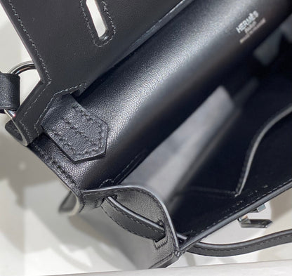 Bolsa Pequena Couro Preto Mini