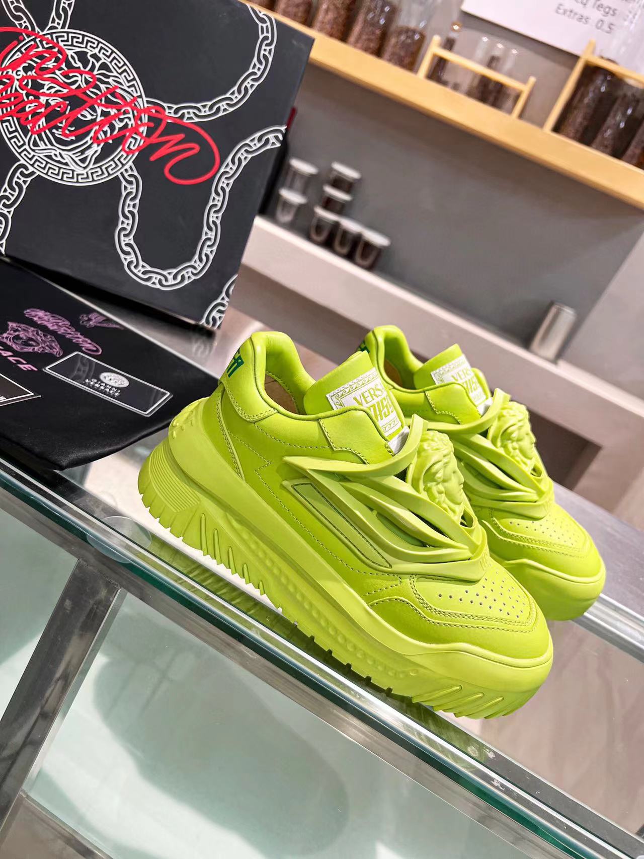Tênis Runner Neoprene Amarelo Neon