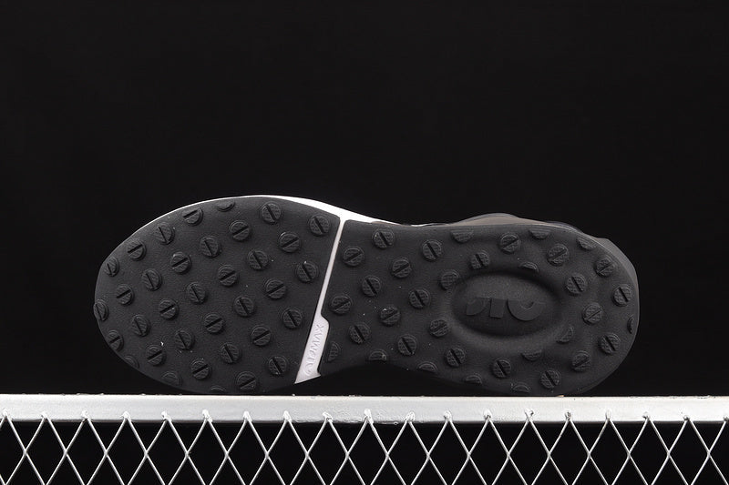 Tênis Runner Malha Preto Detalhes Brancos