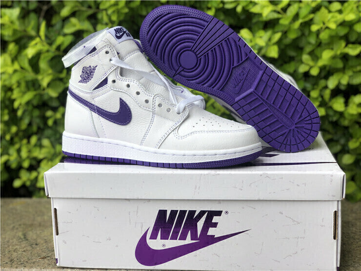 Tênis Cano Alto Basquete Couro Roxo