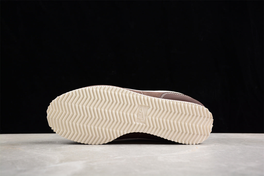 Tênis Casual Couro Marrom Liso