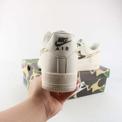 Tênis Cano Baixo Couro Branco Camuflado