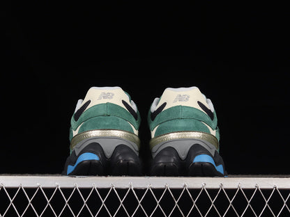 Tênis Runner Malha Forest Green Detalhe Cinza