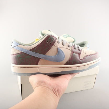 Tênis Cano Baixo Skate Couro Branco Detalhe Vermelho