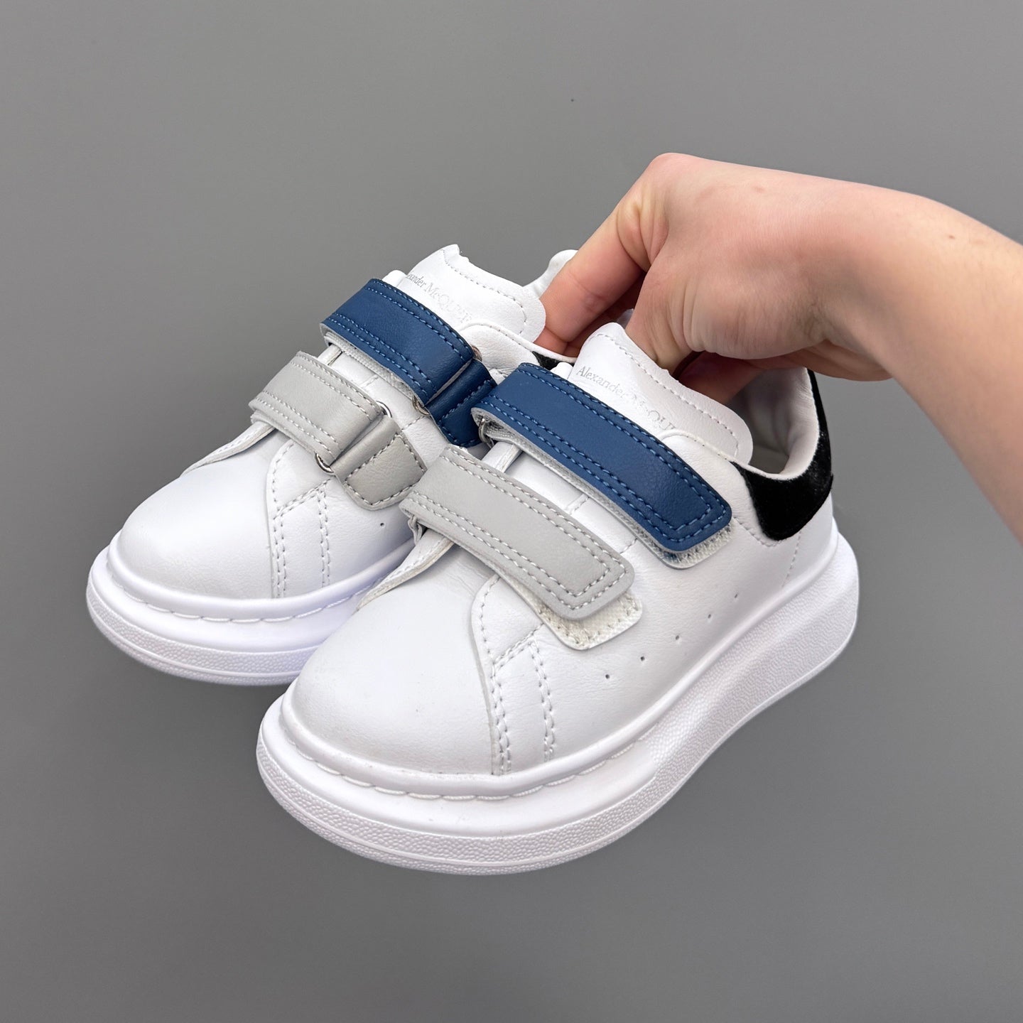 Tênis Couro Infantil Multicolorido Solado Branco