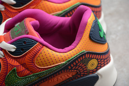 Tênis Runner Malha Multicolorido Estampa Caveira