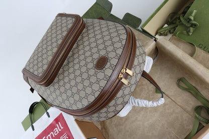Mochila Lona Canvas Padrão Letras Entrelaçadas