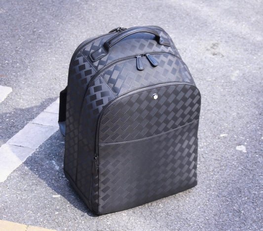 Mochila Nylon Preta Compartimentos Múltiplos