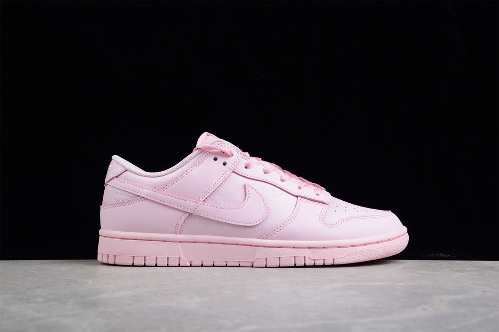 Tênis Cano Baixo Couro Rosa Prism Detalhe Branco