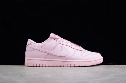 Tênis Cano Baixo Couro Rosa Prism Detalhe Branco