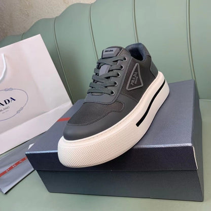 Tênis Cinza Chumbo Couro Premium Casual