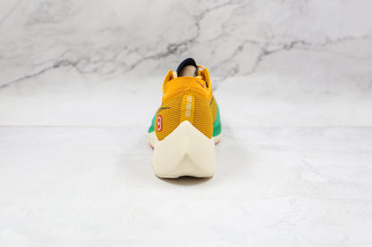 Tênis Runner Malha Amarelo Limão Detalhe Verde