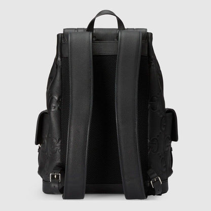 Mochila Letras Entrelaçadas Preta Jumbo