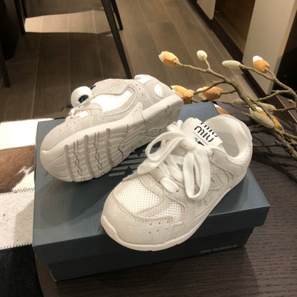 Tênis Infantil Cinza Solado Espesso Casual