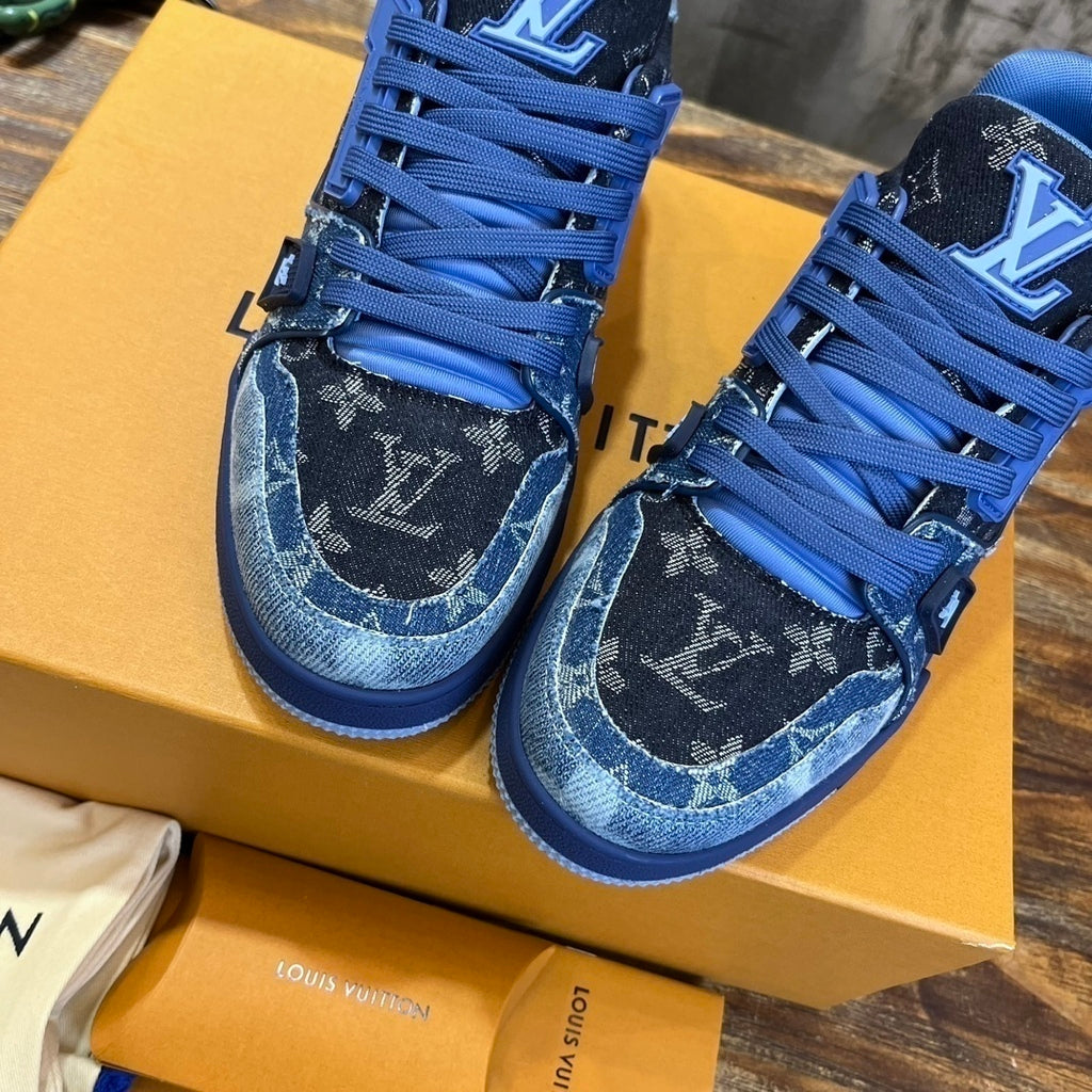 Tênis Jeans Preto e Azul