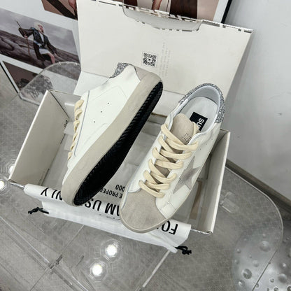 Tênis Couro Branco Solado Vintage Desgastado
